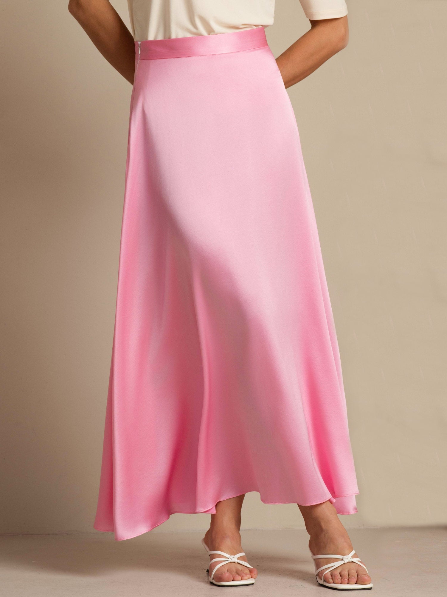 [Sachet Pink] SilkSilky-AU 19Momme Silk Skirt 006