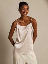 [Beige] SilkSilky-AU Spaghetti Strap Camisole 003