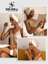 [Beige] SilkSilky-AU Sleep Cap 006