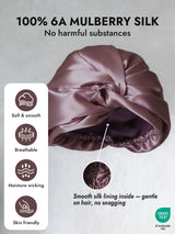 [Pale Mauve] SilkSilky-AU Sleep Cap 004