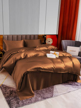 [Coffee] SilkSilky-AU 22Momme Bedding Set 004