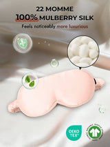 [Pink] SilkSilky-AU 22Momme Sleep Mask 006