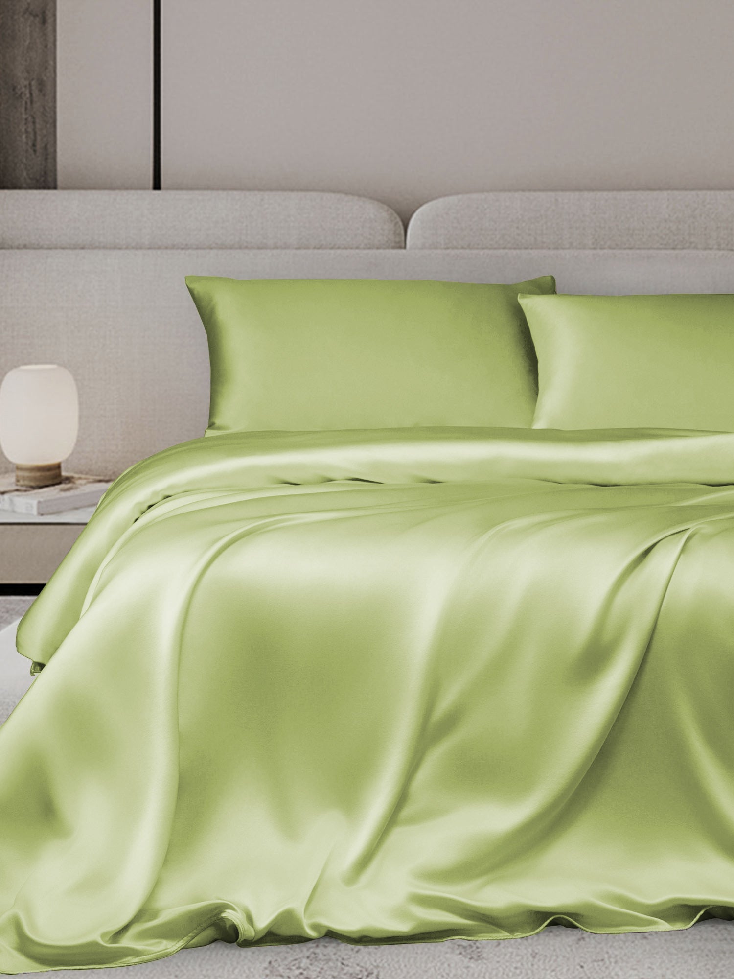 [Mint Green] SilkSilky-AU 19Momme Bedding Set 001