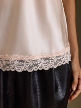 [Pink] SilkSilky-AU Spaghetti Strap V Neck Camisole 005