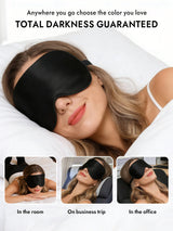 [Black] SilkSilky-AU Sleep Mask 006