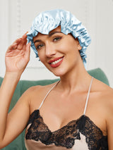 [Light Blue] SilkSilky-AU Sleep Cap 002
