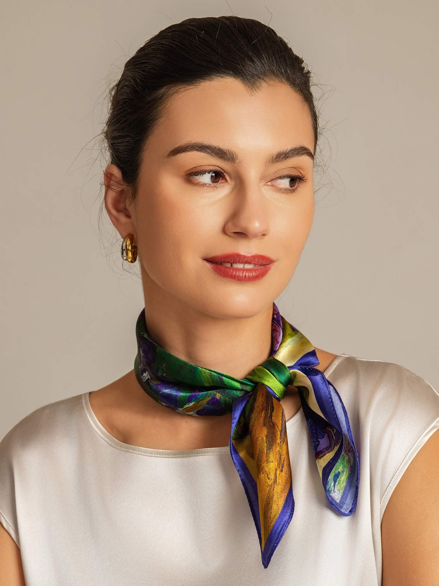 [P094] SilkSilky-AU Pure Silk Scarf 002
