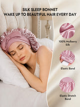 [Pink] SilkSilky-AU Sleep Cap 005