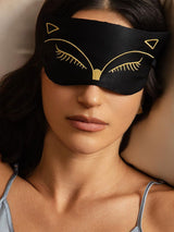 [Black] SilkSilky-AU Pure Silk Eye Mask 003