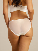 [White] SilkSilky-AU 19Momme Stretch Silk Charmeuse Panty 002