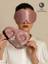 [Pale Mauve] SilkSilky-AU 22Momme Sleep Mask 001
