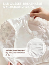 [White] SilkSilky-AU 100% Silk Jersey Panty 005