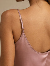 [Pale Mauve] SilkSilky-AU Spaghetti Strap Camisole Set 004