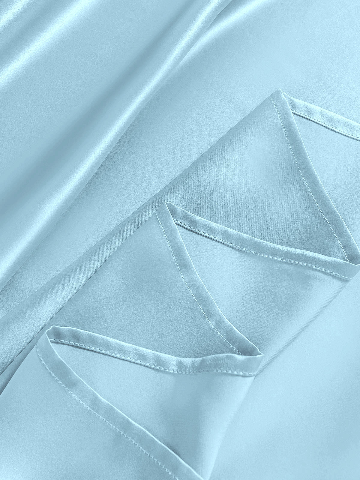 [Light Blue] SilkSilky-AU 19Momme Bedding Set 006