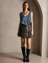 [Real Teal] SilkSilky-AU Sleeveless V Neck Camisole 005