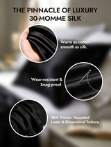 [Black] SilkSilky-AU 30Momme Pillowcase 002