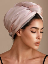 [Light Pink] SilkSilky-AU Hair Towel Wrap 005