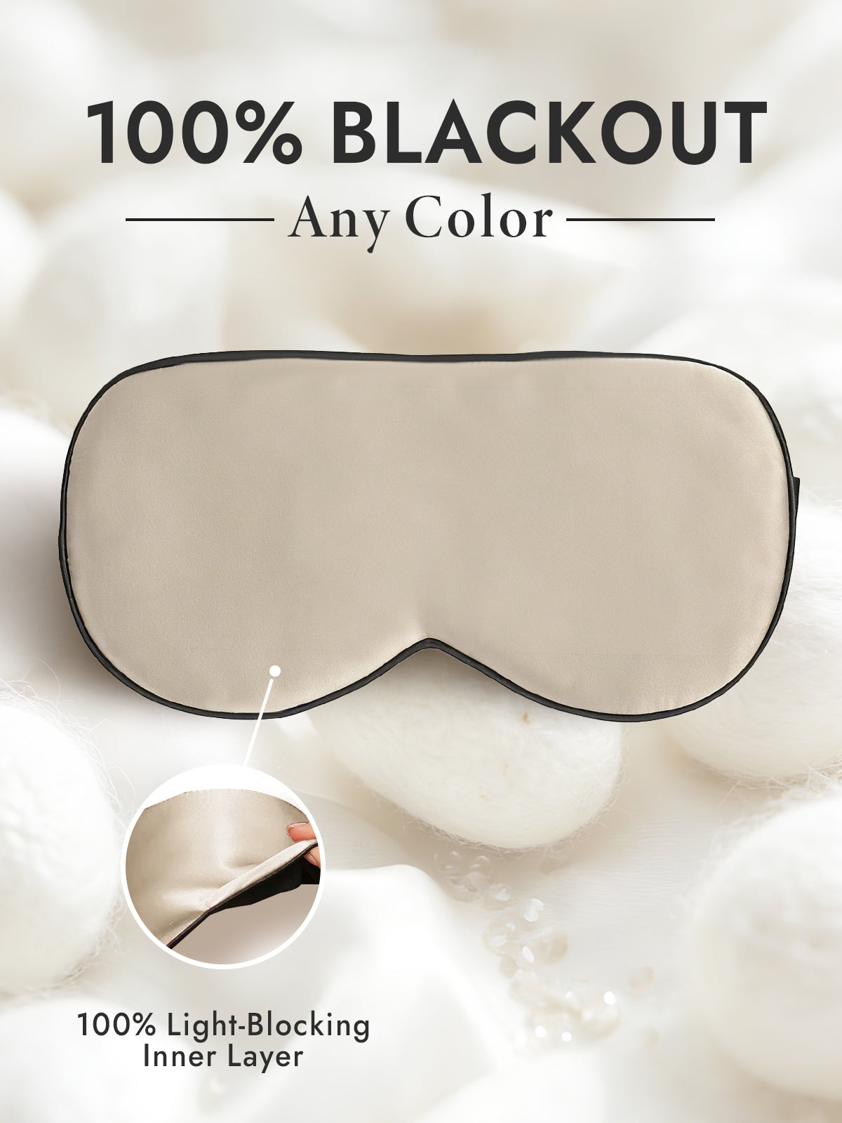 [Dark Khaki] SilkSilky-AU 19Momme Pure Silk Eye Mask 001