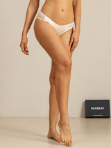 [White] SilkSilky-AU 19Momme Stretch Silk Charmeuse Panty 007
