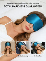 [Teal] SilkSilky-AU Sleep Mask 006