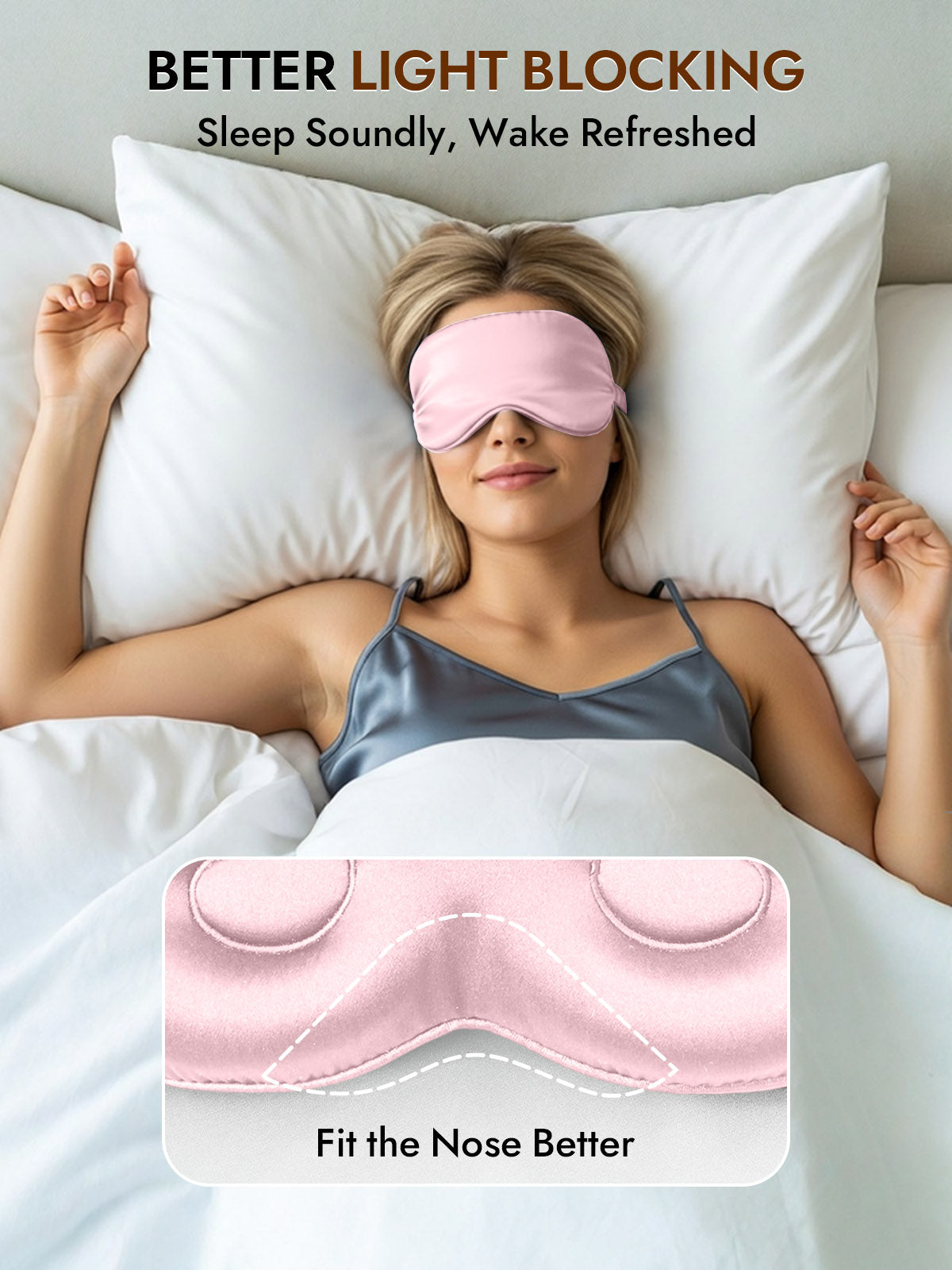 [Pink] SilkSilky-AU Eye Mask 003