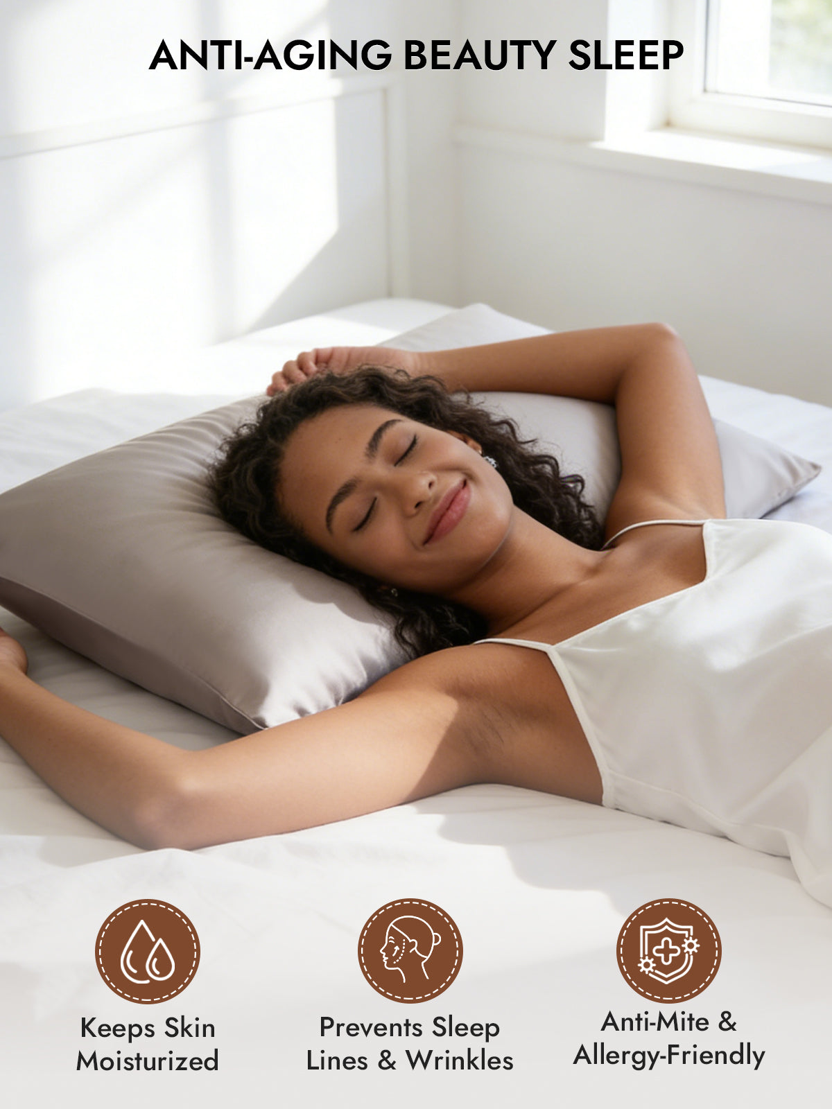 [Gray] SilkSilky-AU 30Momme Pure Silk Pillowcase 003