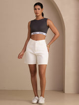 [Gray] SilkSilky-AU Sleeveless Crew Neck Camisole 007