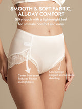 [White] SilkSilky-AU 100% Silk Jersey Panty 007