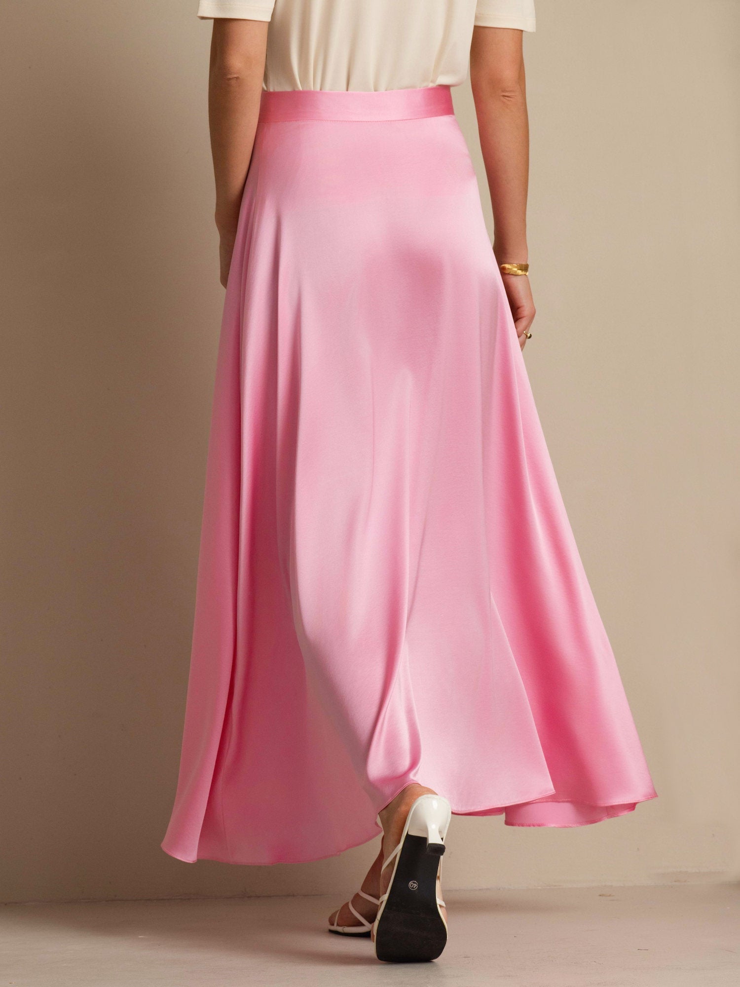 [Sachet Pink] SilkSilky-AU 19Momme Silk Skirt 004