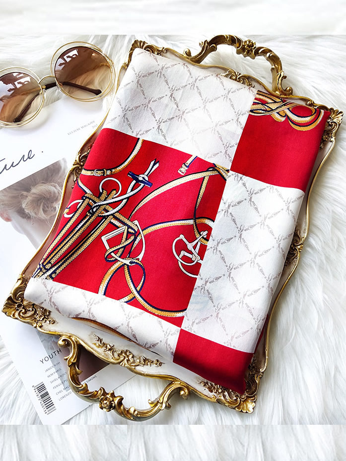 [P022] SilkSilky-AU Pure Silk Scarf 003,