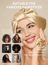 [Champagne] SilkSilky-AU Sleep Cap 005