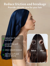 [Dark Blue] SilkSilky-AU Sleep Cap 004