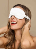 SilkSilky-AU 19Momme Pure Silk Eye Mask White 004