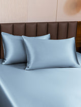 [Light Blue] SilkSilky-AU 19Momme Pure Silk Pillowcase 001
