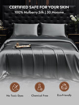 [Dark Gray] SilkSilky-AU 30Momme Pillowcase 007