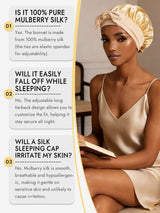 [Champagne] SilkSilky-AU Sleep Cap 006
