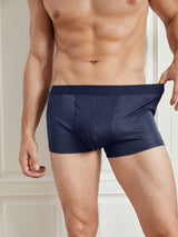 [Dark Blue] SilkSilky-AU 100% Silk Jersey Men's Underwear 004