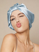 [Light Blue] SilkSilky-AU Sleep Cap 001