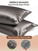 [Dark Gray] SilkSilky-AU 30Momme Pillowcase 006