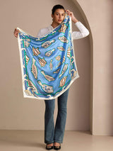 [Blue Fish] SilkSilky-AU Scarf 003
