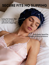 [Dark Blue] SilkSilky-AU Sleep Cap 004