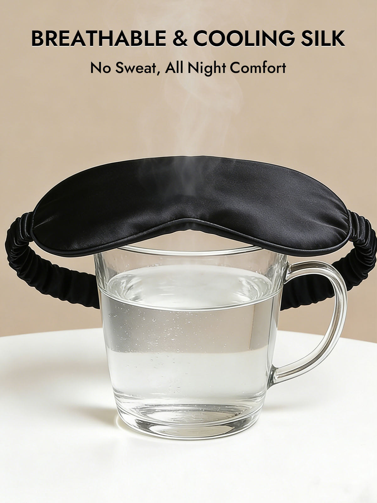 [Black] SilkSilky-AU 19Momme Pure Silk Eye Mask 004