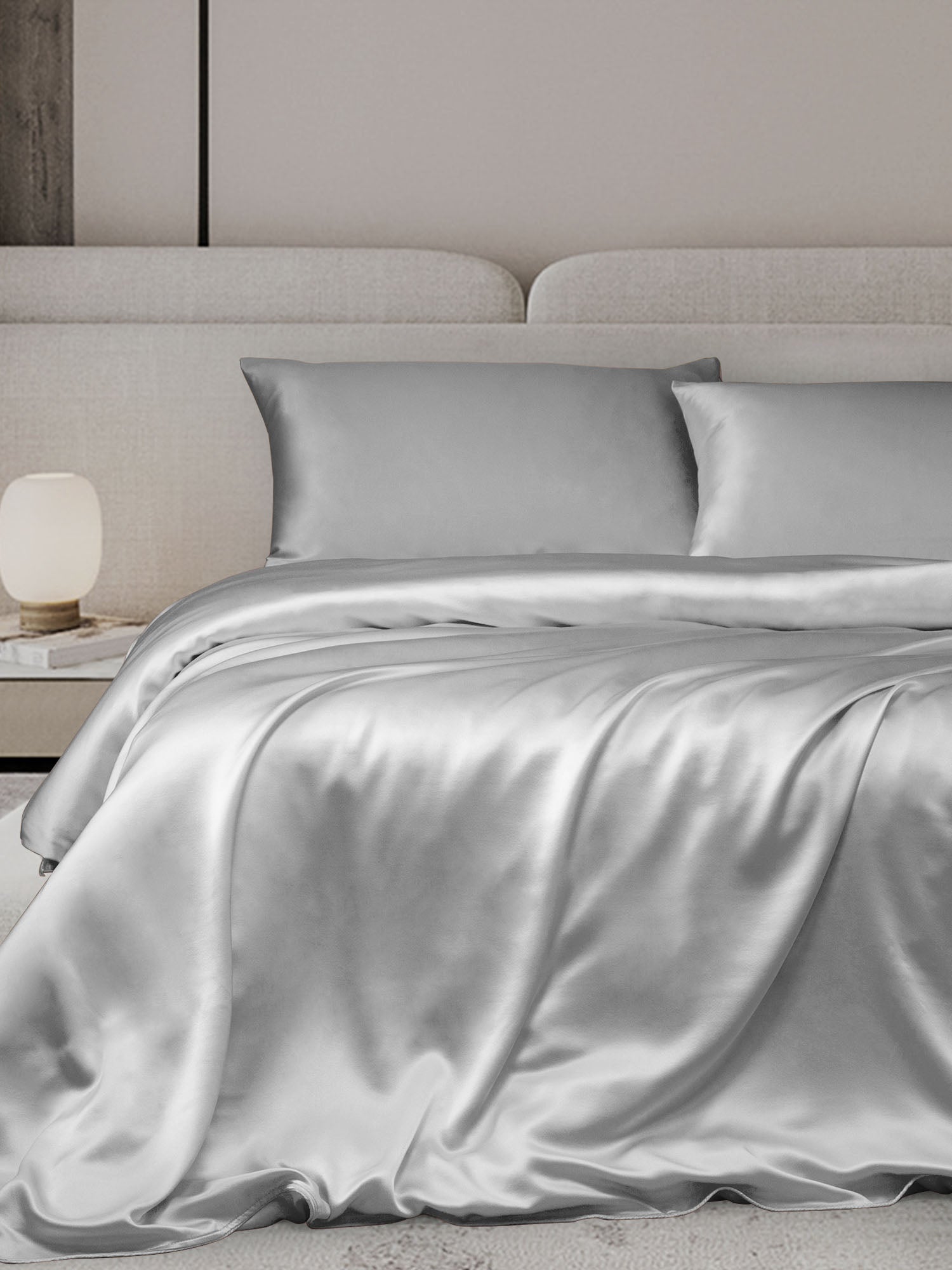 [Silver] SilkSilky-AU 19Momme Bedding Set 001