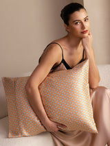 [Yellow Heart Geo] SilkSilky-AU Pillowcase 004