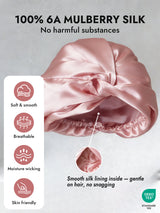 [Pink] SilkSilky-AU Sleep Cap 004