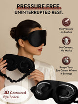 [Black] SilkSilky-AU 22Momme Sleep Mask 003