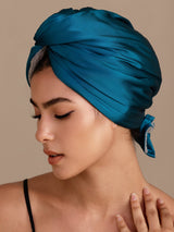 [Teal] SilkSilky-AU Hair Towel Wrap 001