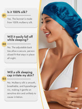 [Teal] SilkSilky-AU Sleep Cap 005