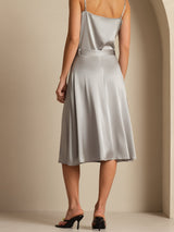 [Griffin Gray] SilkSilky-AU 19Momme Stretch Silk Charmeuse Skirt 002