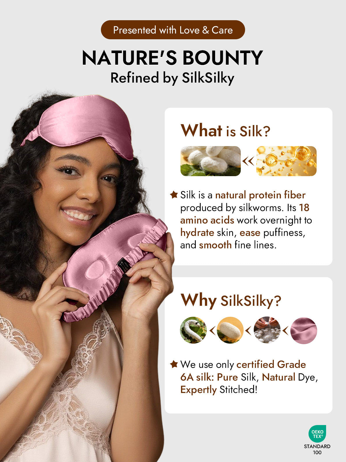 [Pale Mauve] SilkSilky-AU Eye Mask 006